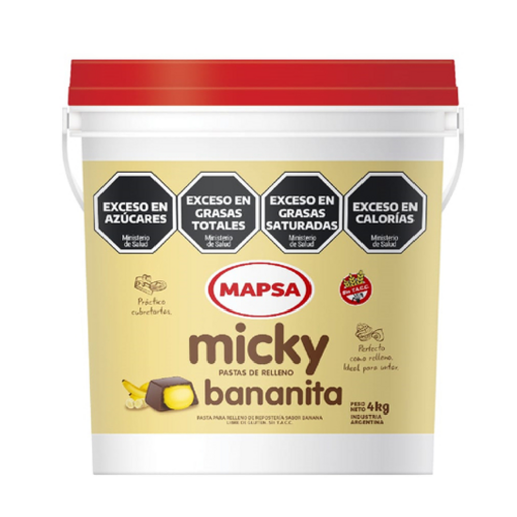 PASTA UNTABLE BANANITA (59-42) x 4Kg MICKY