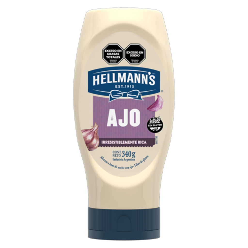 ADEREZO AJO HELLMANN´S 340GR