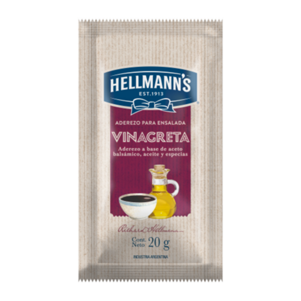 ADEREZO VINAGRETTA HELLMANN´S X 90 20 GR