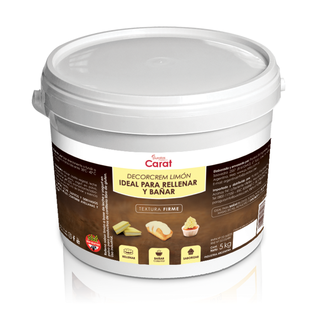 BAÑO CREMOSO CARAT DECORCREM LIMON 5Kg