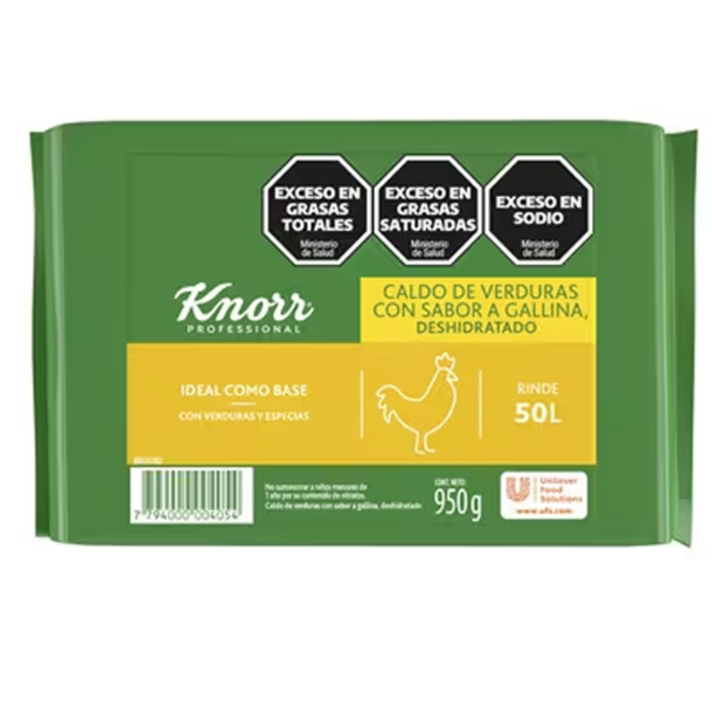 CALDO EN CUBO GALLINA 2 X 475GR KNORR