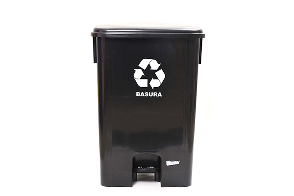 CESTO A PEDAL 60L NEGRO
