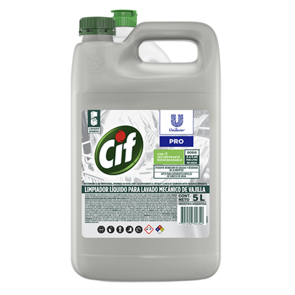 CIF LIMPIADOR LIQUIDO P/LAVADO MECANICO LAVAVAJILLA 5LT