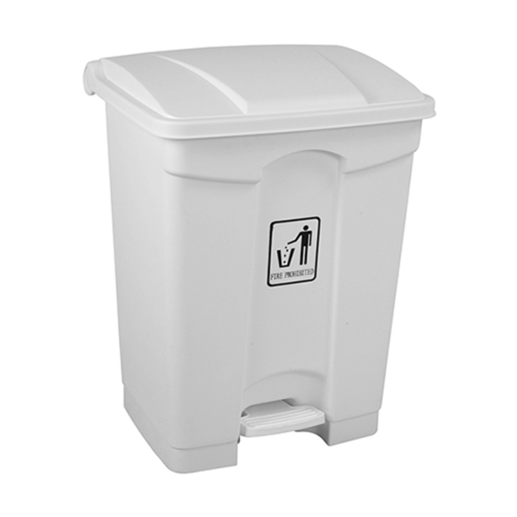 CONTENEDOR 60L TAPA A PEDAL BLANCO 50601 ITALIMPIA