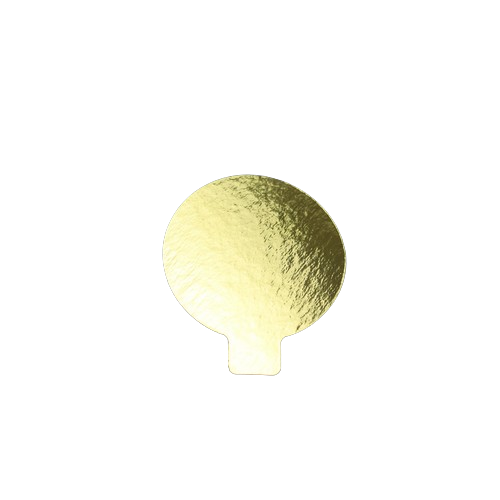 DISCO ORO CON PESTAÑA 10cm