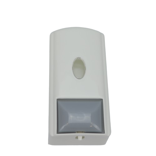 DISPENSER JABON LIQUIDO BLANCO TECLA GRIS
