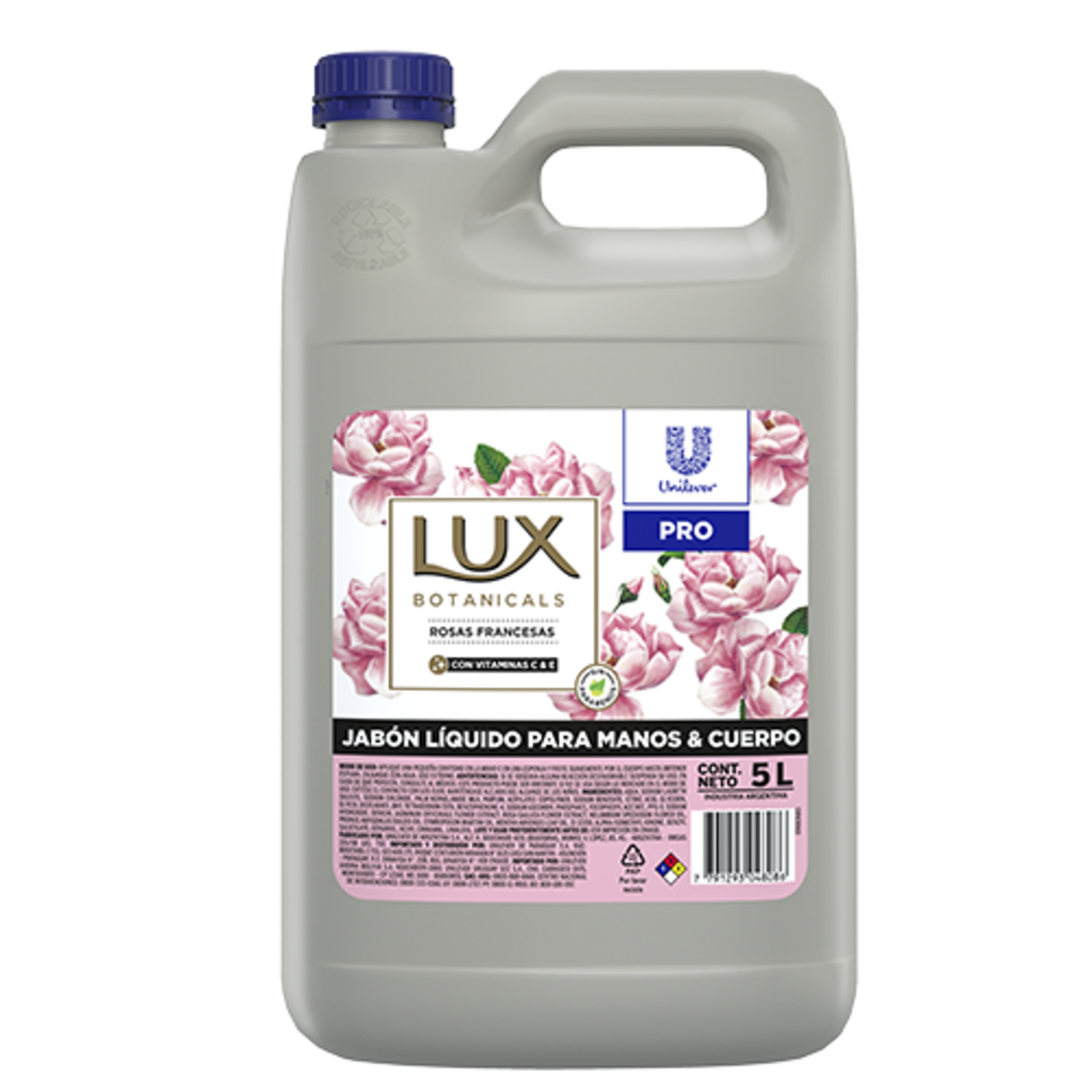 LUX JABON LIQUIDO P/MANOS Y CUERPO(ROSAS FRANCESAS) 5LT