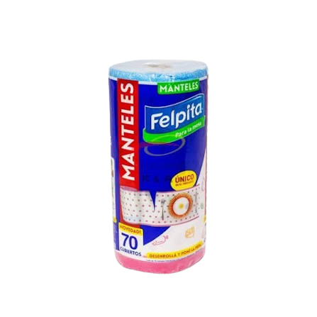 MANTEL INDIVIDUAL BOBINA x 70UN FELPITA