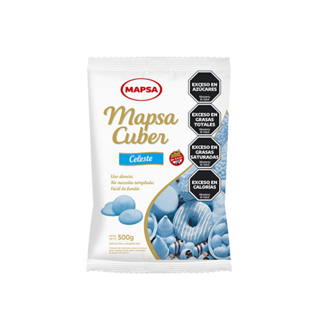 MAPSACUBER CELESTE BOTONES (58-83) (6 bolsas x 500 grs) x 3 (KG) MAPSA