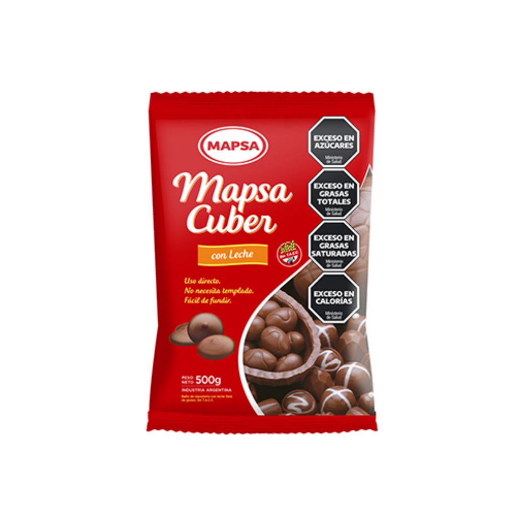 MAPSACUBER LECHE BOTONES (5882) (10 bolsas x 500 gr) x 5 (KG) MAPSA