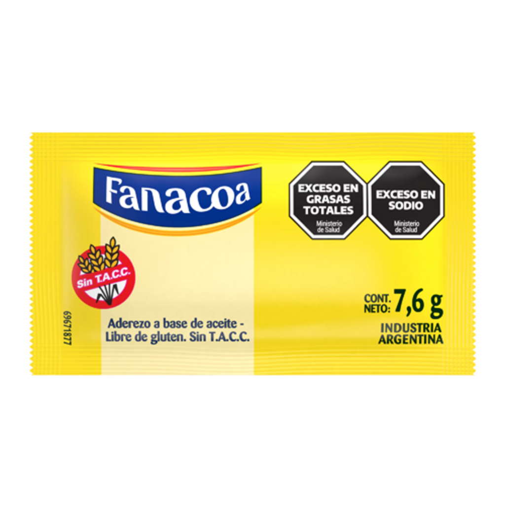 MAYONESA FANACOA 7,6cc CAJA x 196UN