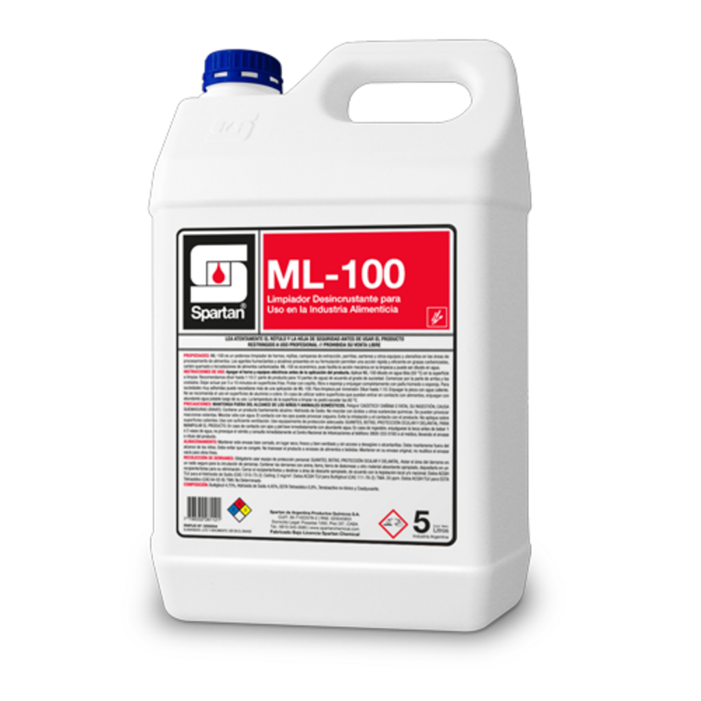 ML-100  (Limpiador Desincrustante p.Parrilla y Hornos) 5LT