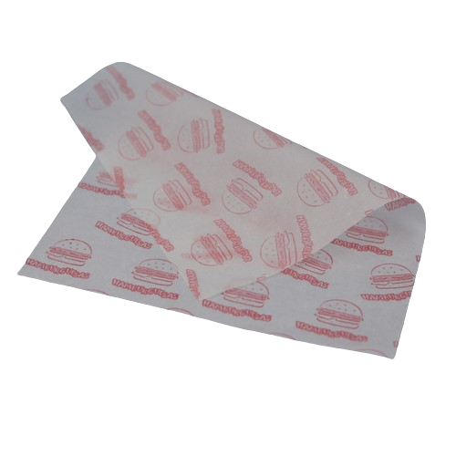 PAPEL PARAFINADO HAMBURGUESA ROJO