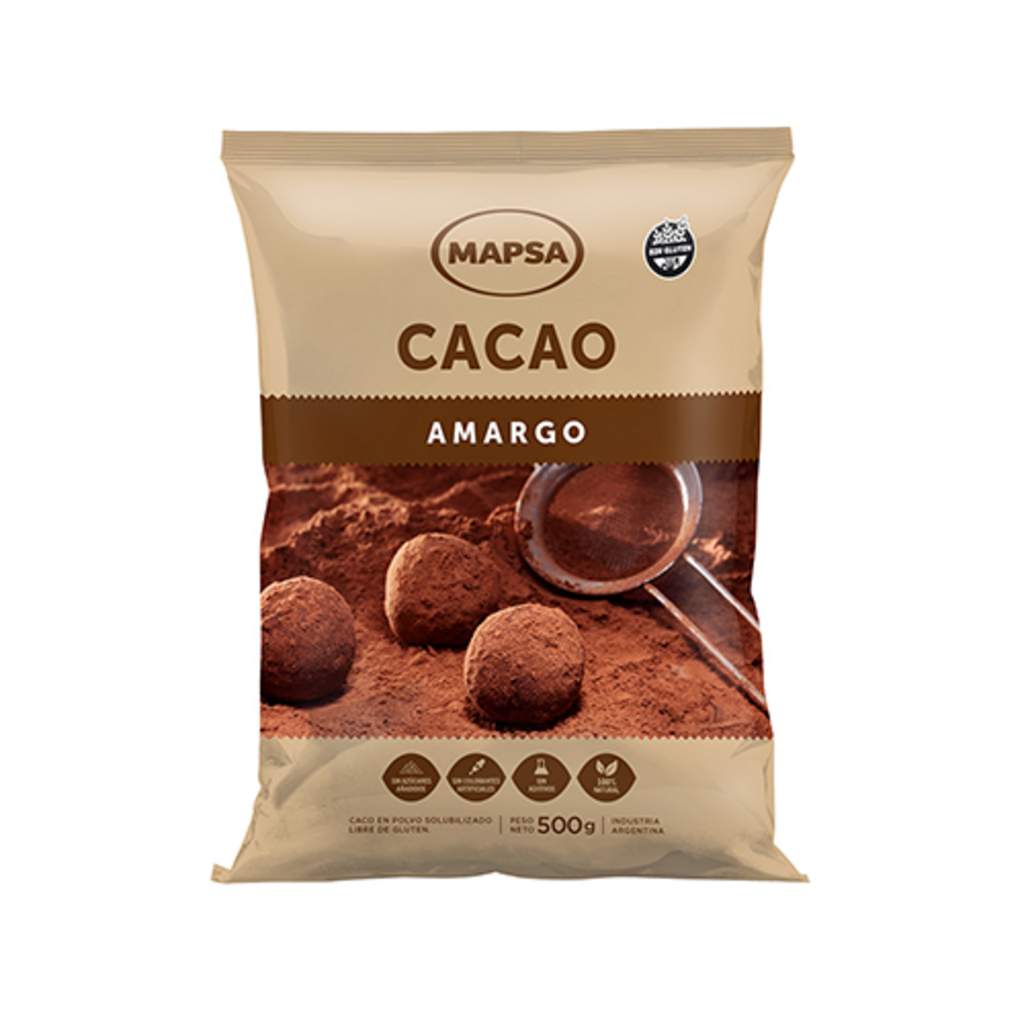 POLVO CACAO AMARGO (5380) Bolsa x 500(GR) MAPSA