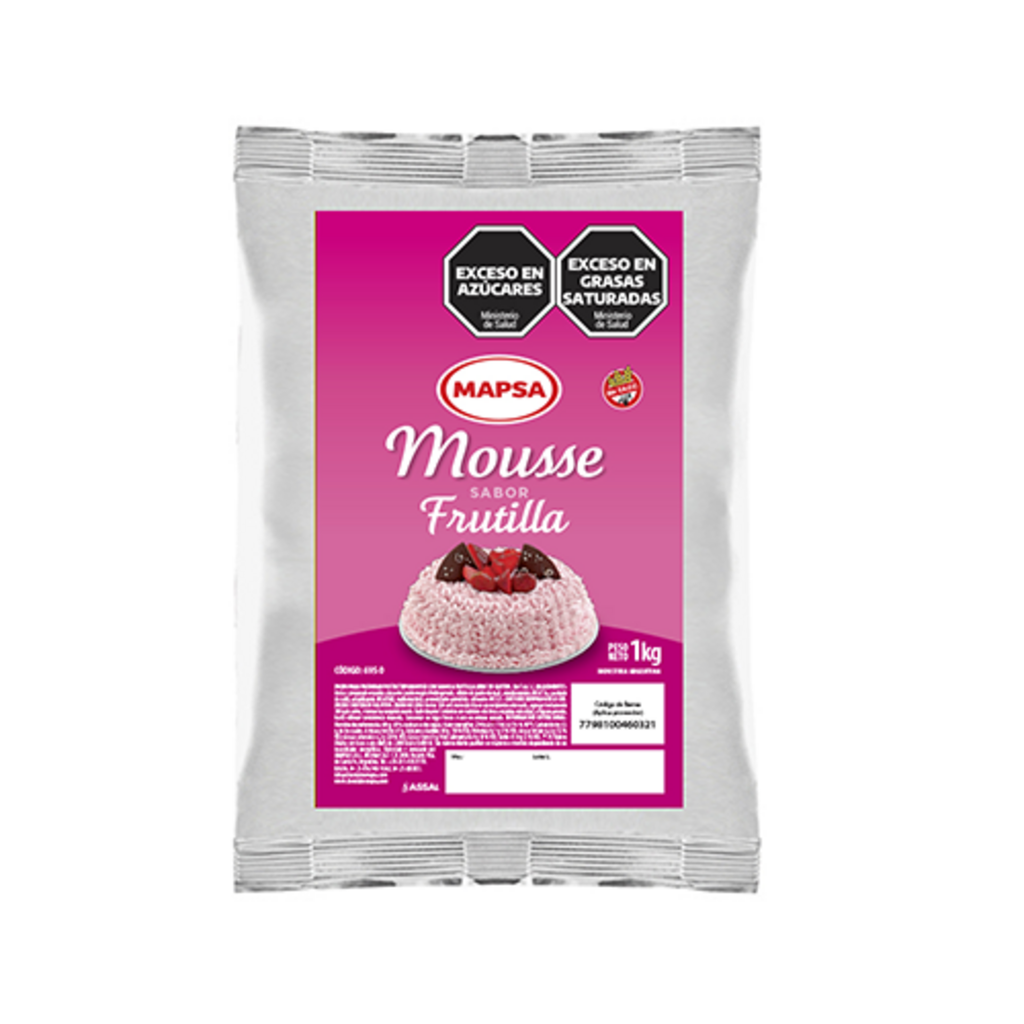 POLVO P/MOUSSE FRUTILLA (6950) Bolsa x 500 (GR)  MAPSA