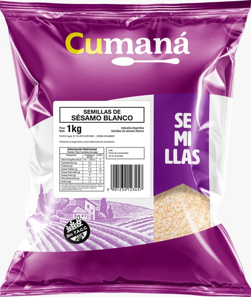 SEMILLA DE SESAMO BLANCO S/TACC 1Kg