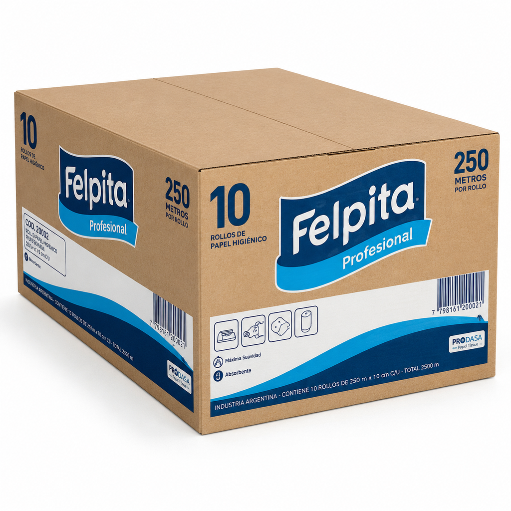 TOALLA INTERCALADA BLANCA 2500UN FELPITA