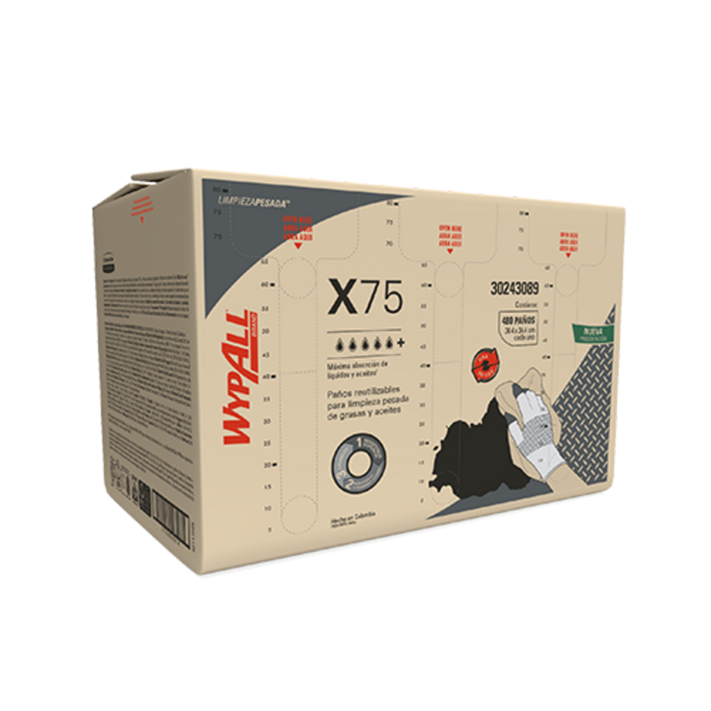 WYPALL X75 C/POWER POCKETS 1/4 x 480UN 30243089