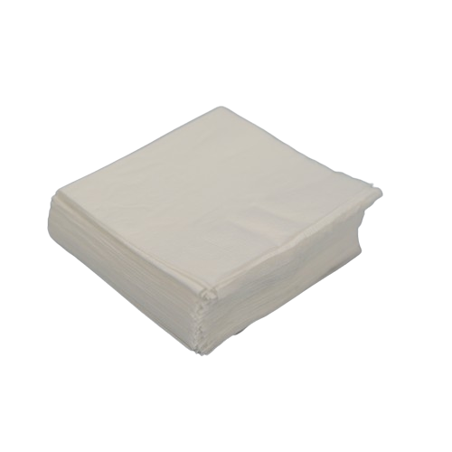 SERVILLETA 24x24 BOUQUET BLANCA SIMPLE HOJA
