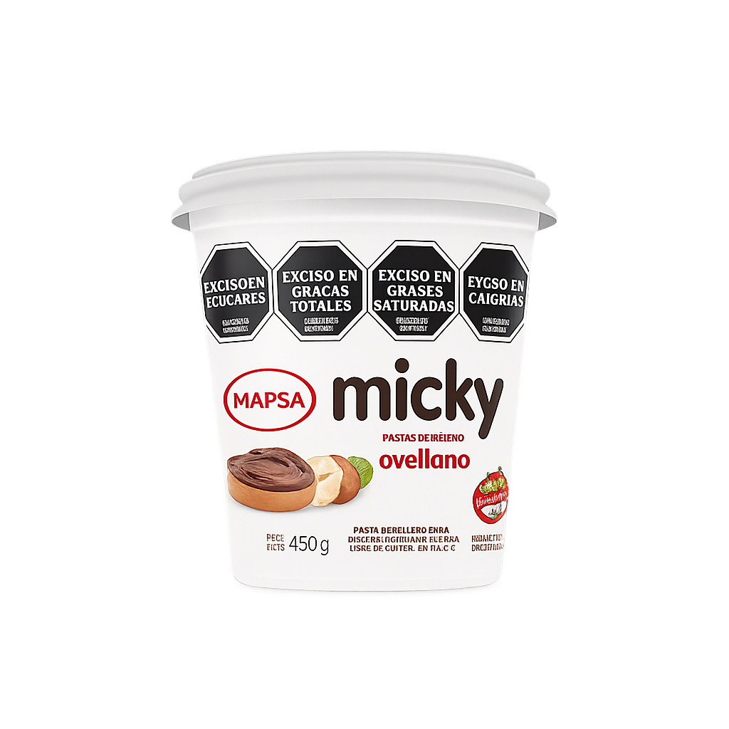 PASTA UNTABLE AVELLANA (59-16N) x 450Gr MICKY