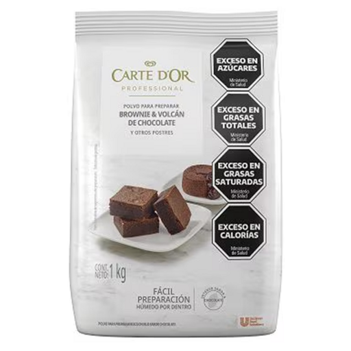 [12162] CARTE DOR BROWNIE Y VOLCAN DE CHOCOLATE 1Kg