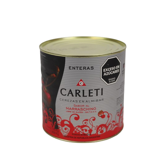 [981] CEREZA NAT.MARASCHINO ENT. 24mm LATA 3.1Kg CARLETI
