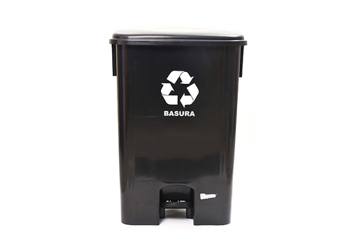 [12740] CESTO A PEDAL 60L NEGRO