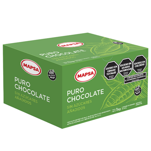 [1139] CHOCOLATE FAMILIAR SIN AZUCAR 10 tab.x100gr (66-201) x 1(KG) MAPSA