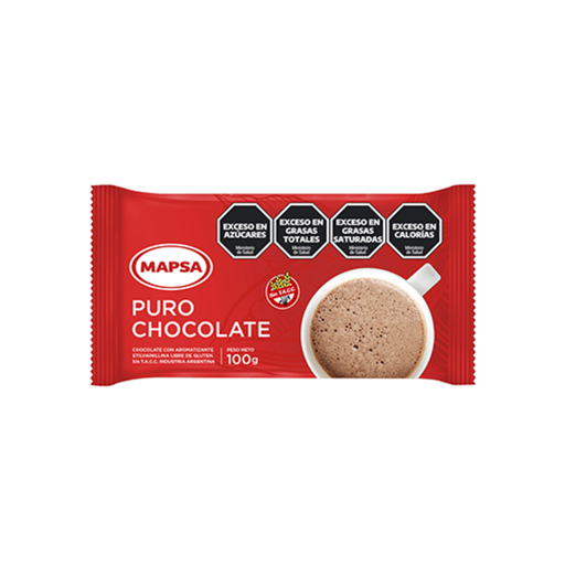 [819] CHOCOLATE P/TAZA TABLETA 10un. x100gr (66100) x1(KG) MAPSA