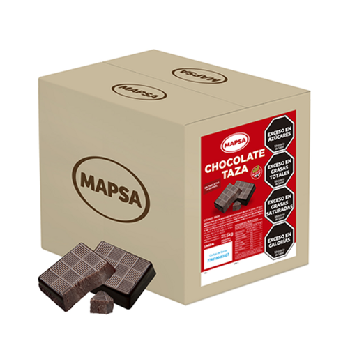 [875] CHOCOLATE P/TAZA TABLETA GRANEL 50un. x100gr (5900) x 5 (KG) MAPSA