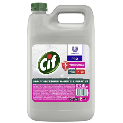 [11989] CIF DESINFECTANTE CUATERNARIO PROF. 5LT