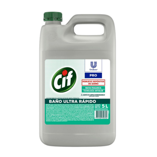 [11744] CIF LIMPIADOR BAÑOS BIODEGRADABLE LIQUIDO PROF. 5LT