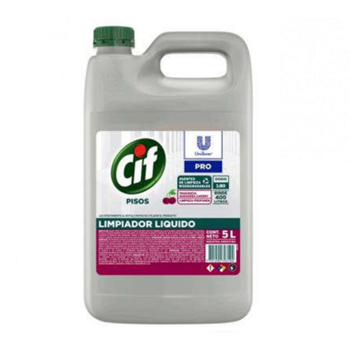 [12327] CIF LIMPIADOR PISOS LIQUIDO CHERRY 5LT