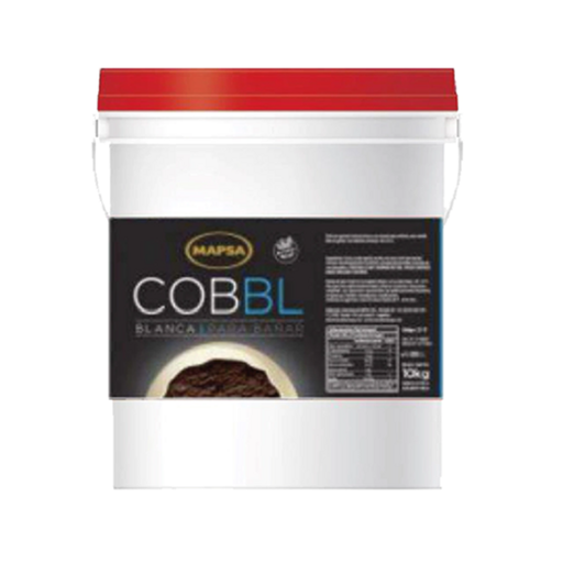 [10955] CUBERTURA P/BAÑAR BLANCA HELADERIA (25-11) Balde x 10 (KG) MAPSA