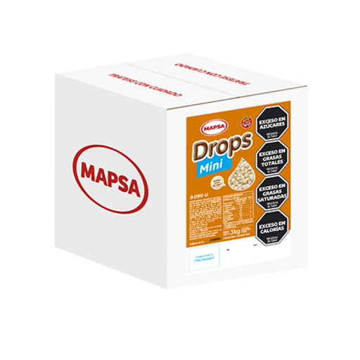 [1189] MAPSA DROPS BLANCA GOTA MINI 9000 Un/Kg (58-75) x 3 (KG) MAPSA