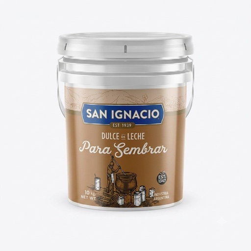 [10383] DULCE DE LECHE HELADERO P/SEMBRAR BALDE x 10Kg SAN IGNACIO