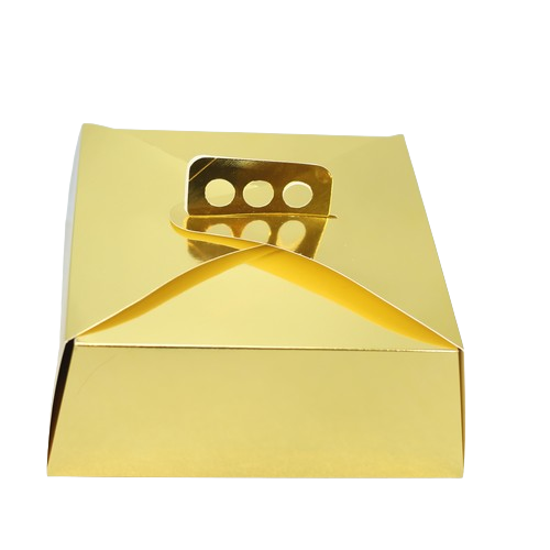 [2419] ESTUCHE TORTA LAMINADO ORO (27x27)
