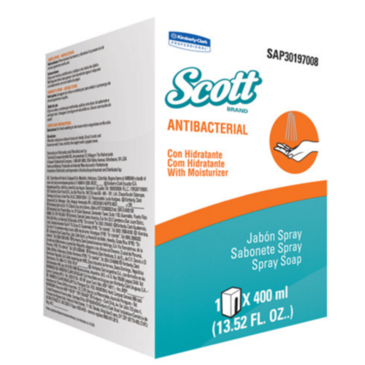 [7669] JABON SCOTT PURE ANTIBACTERIAL EN SPRAY 400ML 30223371