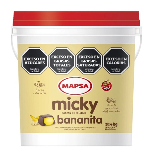 [8055] PASTA UNTABLE BANANITA (59-42) x 4Kg MICKY