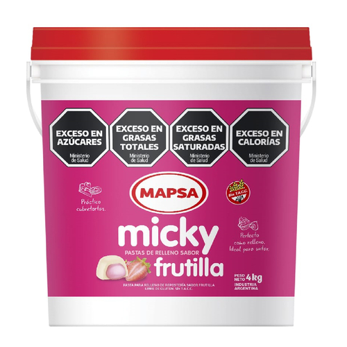 [1264] PASTA UNTABLE FRUTILLA (59-24) x 4Kg MICKY