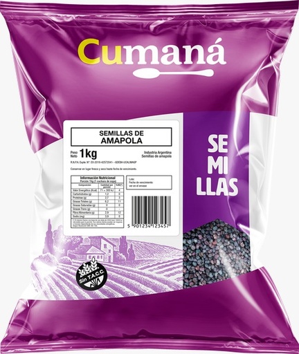 [11549] SEMILLA DE AMAPOLA TURQUIA S/TACC 1Kg