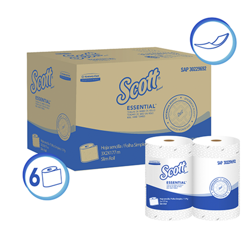 [11619] TOALLA SCOTT ESSENTIAL 2 ROLLOS 177Mts 30229692