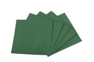 [7063] SERVILLETA 24x24 VERDE DOBLE PLIEGO