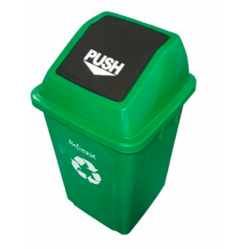[11466] CESTO PARA BASURA 24LT C/TAPA 5624T VAIVEN ITALIMPIA