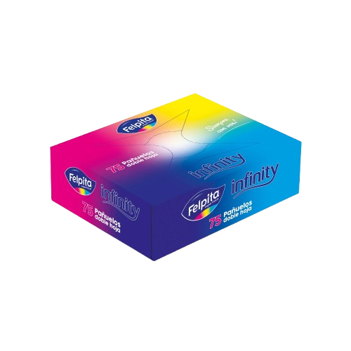 [12823] PAÑUELO INFINITY BOX PAQUETE X 75 FELPITA