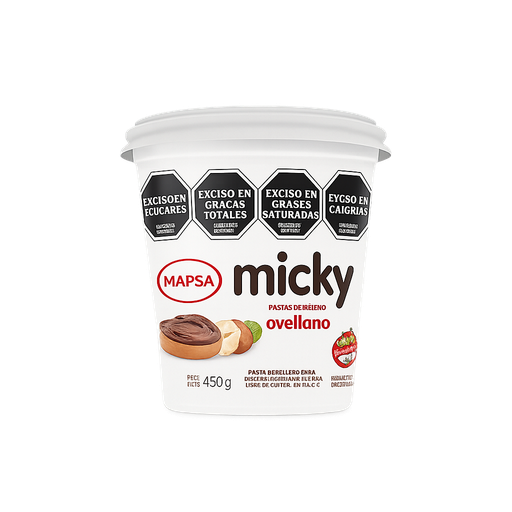 [1261] PASTA UNTABLE AVELLANA (59-16N) x 450Gr MICKY